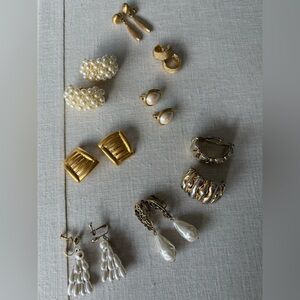 Lot of Clip on Earrings
